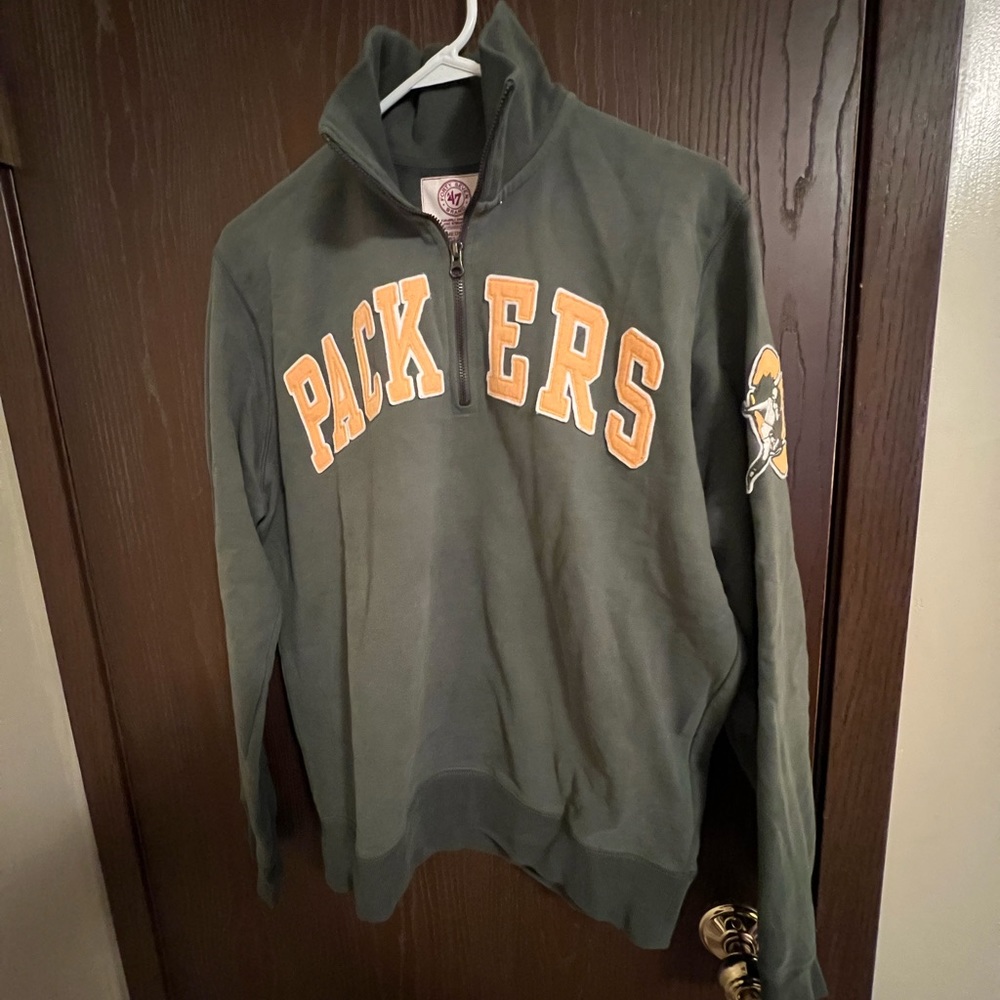 Green Bay Packers 47 Brand Quarter Zip Pullover